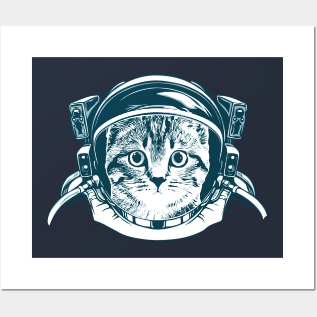 Cat in the space Wall Art by mybeautypets